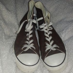 Brown Leather Converse (9 mens, or 11 womens)